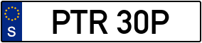 Trailer License Plate